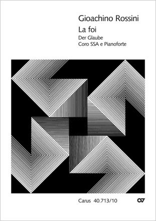 La foi - Der Glaube fr Frauenchor (SSA) und Klavier Chorpartitur