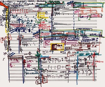 Skizzenmappe Skizze zur Oper 