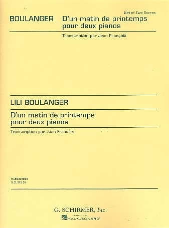 D'un matin de printemps pour 2 pianos, 2 partitions Francaix, Jean, arr.