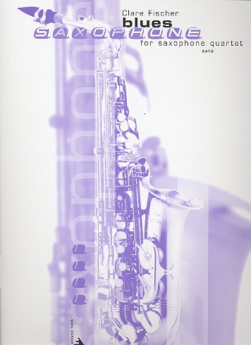 Blues saxophone for 4 saxophones  (SATB) Score and parts