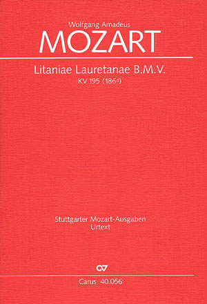 Litaniae lauretanae B.M.V KV195 fr Soli (SATB), Chor und Orchester Partitur