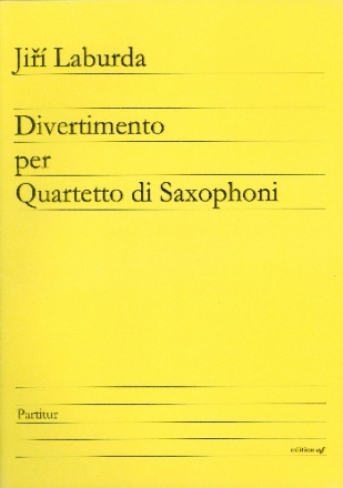 Divertimento fr 4 Saxophone (SATB) Partitur und Stimmen