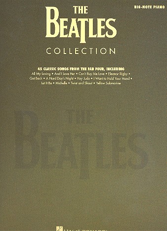 The Beatles Collection: 45 classic songs for big note piano with chords and words