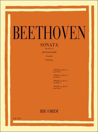 Sonate op.49,2 fr Klavier Casella, A., Bearb.