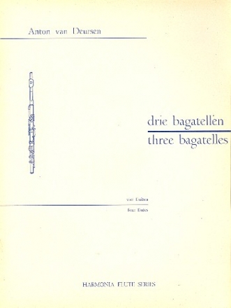 3 Bagatelles for 4 flutes score