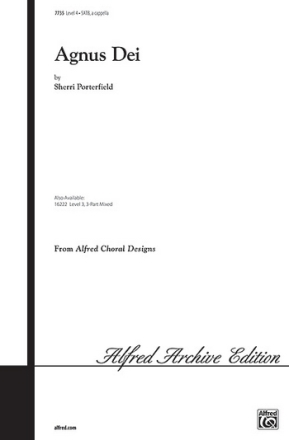Agnus dei for mixed choru a cappella score Alfred choral designs