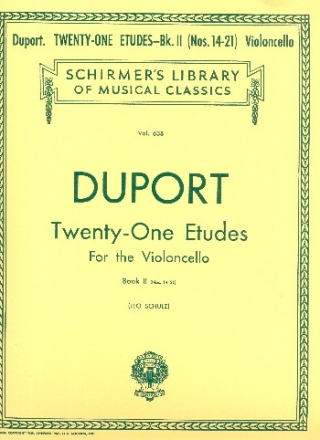 21 etudes vol.2 (nos.14-21) for the violoncello