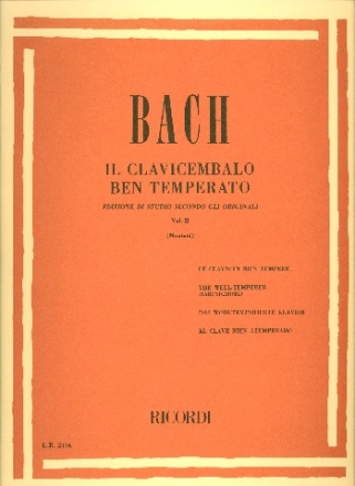 Il clavicembalo ben temperato vol.2 per pianoforte Montani, Pietro, Ed