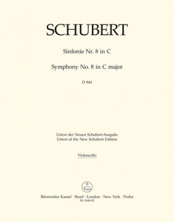 Sinfonie Nr.8 C-Dur D944 fr Orchester Violoncello