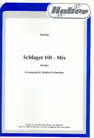 Schlager Hitmix fr Blasorchester