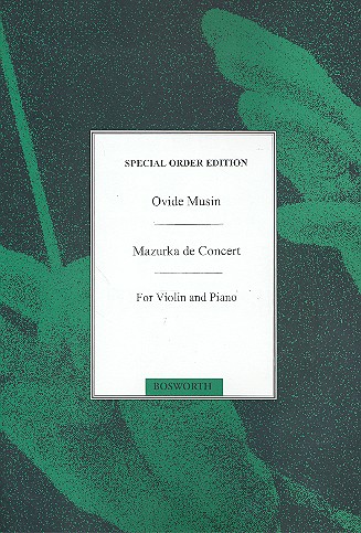Mazurka de concert for violin and piano Special order edition