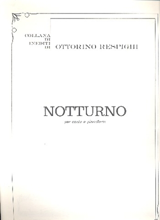 Notturno per canto e pianoforte