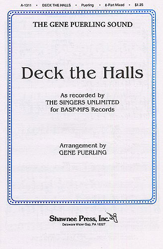 Deck the Halls for mixed chorus (SSAATTBB) a cappella score