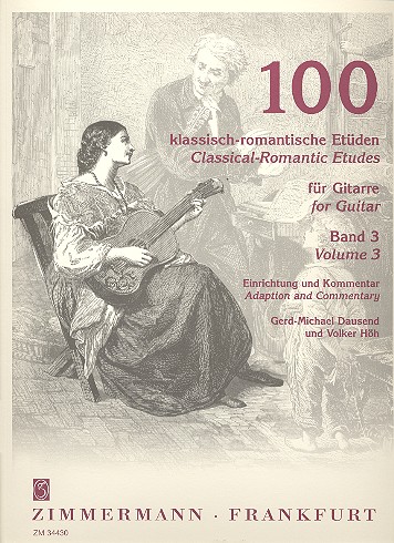 100 klassisch romantische Etden Band 3 fr Gitarre