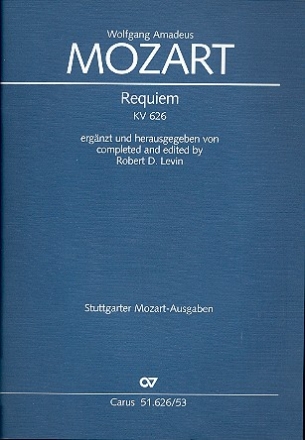 Requiem KV626 fr Soli, gem Chor und Orchester Klavierauszug