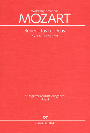 Benedictus sit Deus KV177 Offeratorium fr Soli, gem Chor und Instrumente,  Partitur