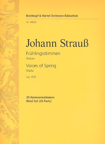 Frhlingsstimmen op.410 Walzer fr Orchester Harmonie