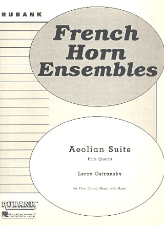 Aeolian suite for 4 french horns, score+parts