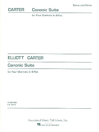 Canonic suite for 4 clarinets score and parts