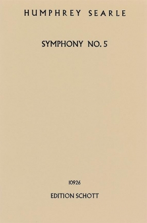 Symphony no.5 op.43 for orchestra study score