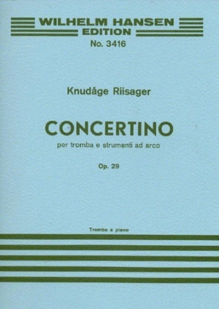 Concertino op.29 per tromba e strumenti ad arco per tromba e piano Nielsen, Elof,  arr.