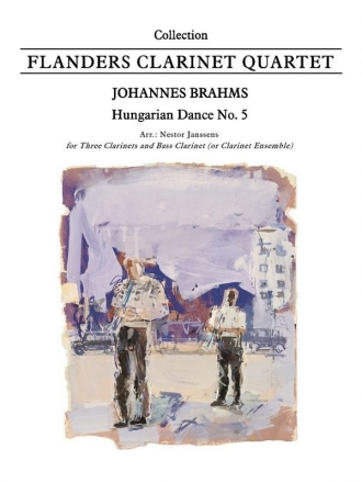 Hungarian Dance No.5  for 3 clarinets and bass clarinet (or clarinet ensemble) score and parts