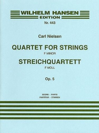 Streichquartett f-Moll op.5  Partitur und Stimmen