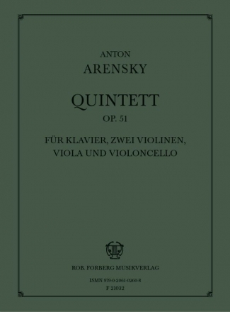 Quintett op.51 fr Klavier und Streichquartett