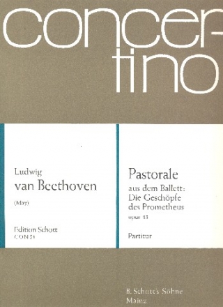 Pastorale aus Die Geschpfe des Prometheus fr Orchester, Partitur May, Helmut, Ed