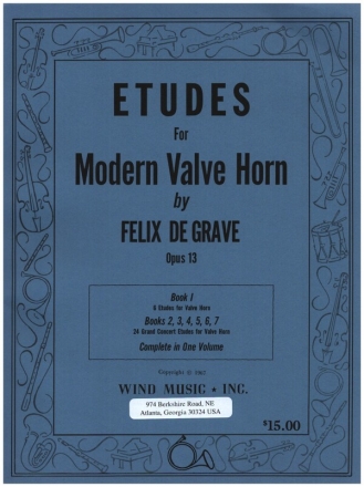 Etudes for modern valve horn op.13