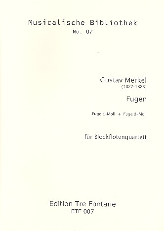 2 Fugen fr 4 Blockflten (SATB) 4 Spielpartituren