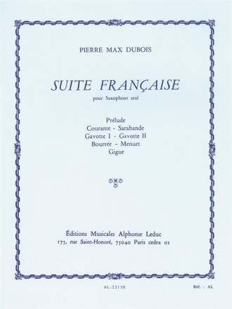 Suite francaise pour saxophone seul