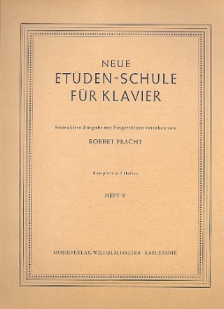 Neue Etdenschule Band 5 fr Klavier