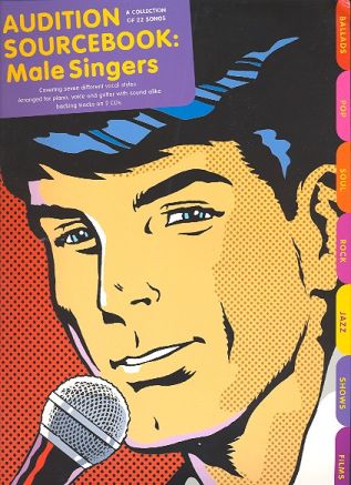 Audition sourcebook for male singers (+2CD's): for voice, piano and guitar