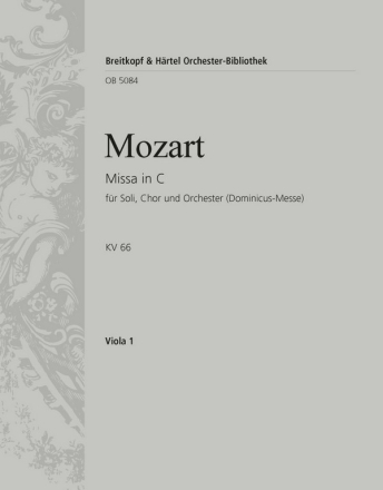 Messe C-Dur KV66 (Dominicus-Messe) fr Soli, gem Chor, Orchester und Orgel Viola