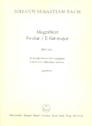 Magnificat Es-Dur BWV243a (Erstfassung) fr Soli, gem Chor und Orchester Basso continuo (Violoncello/Kontrabass/Fagott)