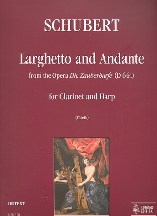 Larghetto e Andante dall' opera Die Zauberharfe per clarinetto e arpa