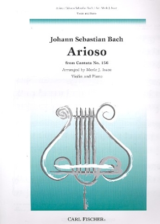 Arioso from cantata no.156 for violin and piano Isaac, M.J., arr.