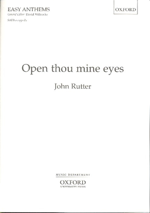 Open Thou mine Eyes for mixed chorus a cappella score