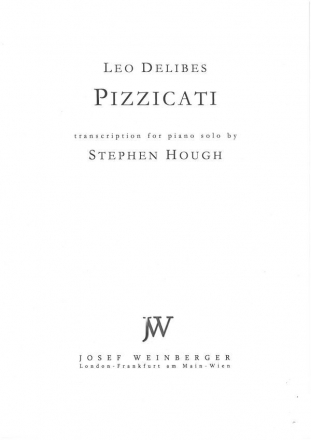 Pizzicati fr Klavier aus dem Ballett Sylvia Hough, Stephne, Bearb.