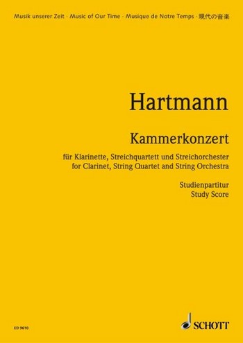 Kammerkonzert fr Klarinette, Streichquartett und Streichorchester Studienpartitur