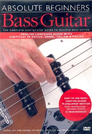 Absolute Beginners Bass Guitar  DVD (Subtitles nl/gr/it/pol)