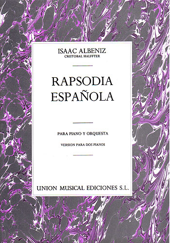 Rhapsodia espanola op. 70 para piano y orchestra para 2 pianos partitura