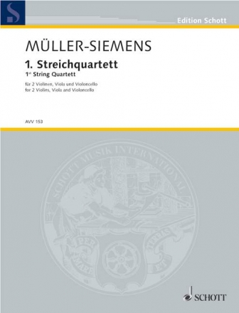 Streichquartett Nr.1 fr Streichquartett Partitur und Stimmen