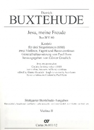 Jesu, meine Freude fr Soli, gem Chor und Instrumente Violine 2