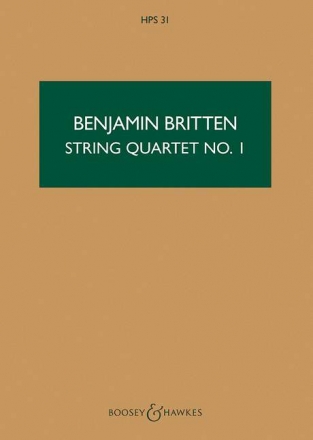 Streichquartett Nr.1 D-Dur op. 25 HPS 31 fr Streichquartett Studienpartitur