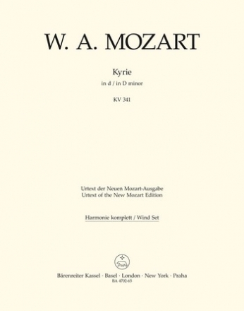 Kyrie d-Moll KV341 fr Chor, Orchester und Orgel,  Harmonie