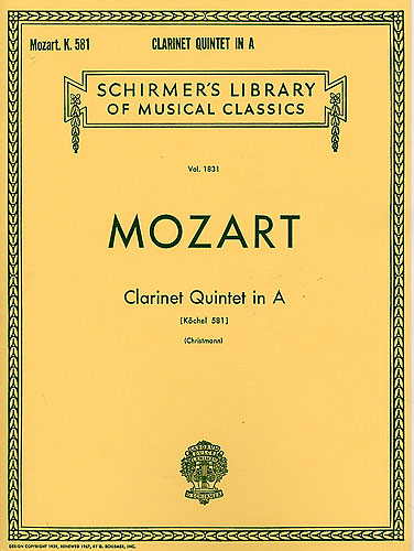 Quintett A-Dur KV581 fr Klarinette, 2 Violinen, Viola und Violoncello Stimmen