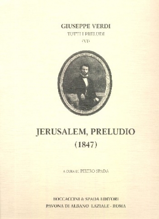 Jerusalem preludio per orchestra, partitura (1847) Spada, P., ed