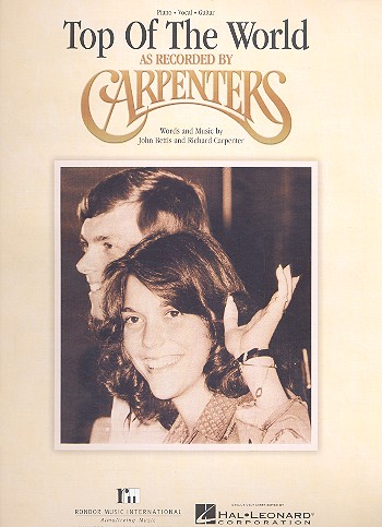 Top of the World: Einzelausgabe for piano/vocal/guitar The Carpenters